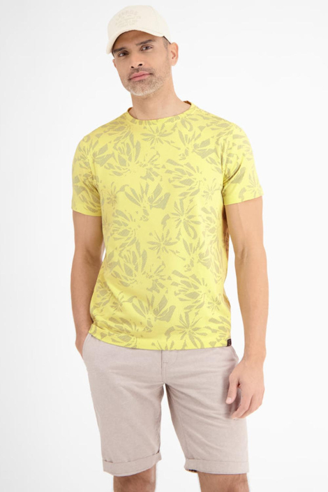 Lerros gele heren t-shirt