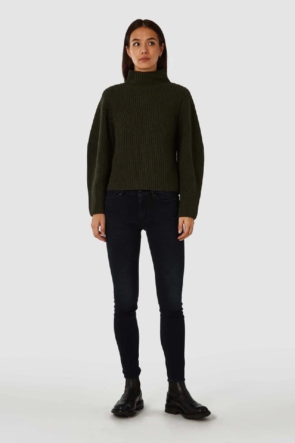 Kings Of Indigo Jeans Juno Medium Blue Black Worn