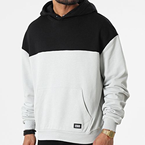 Sweat Capuche Upper Block TB4395 Gris Clair Noir