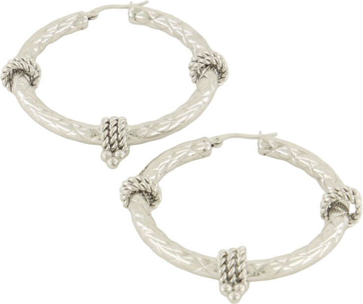 My Jewellery Structured swirl earrings Silver