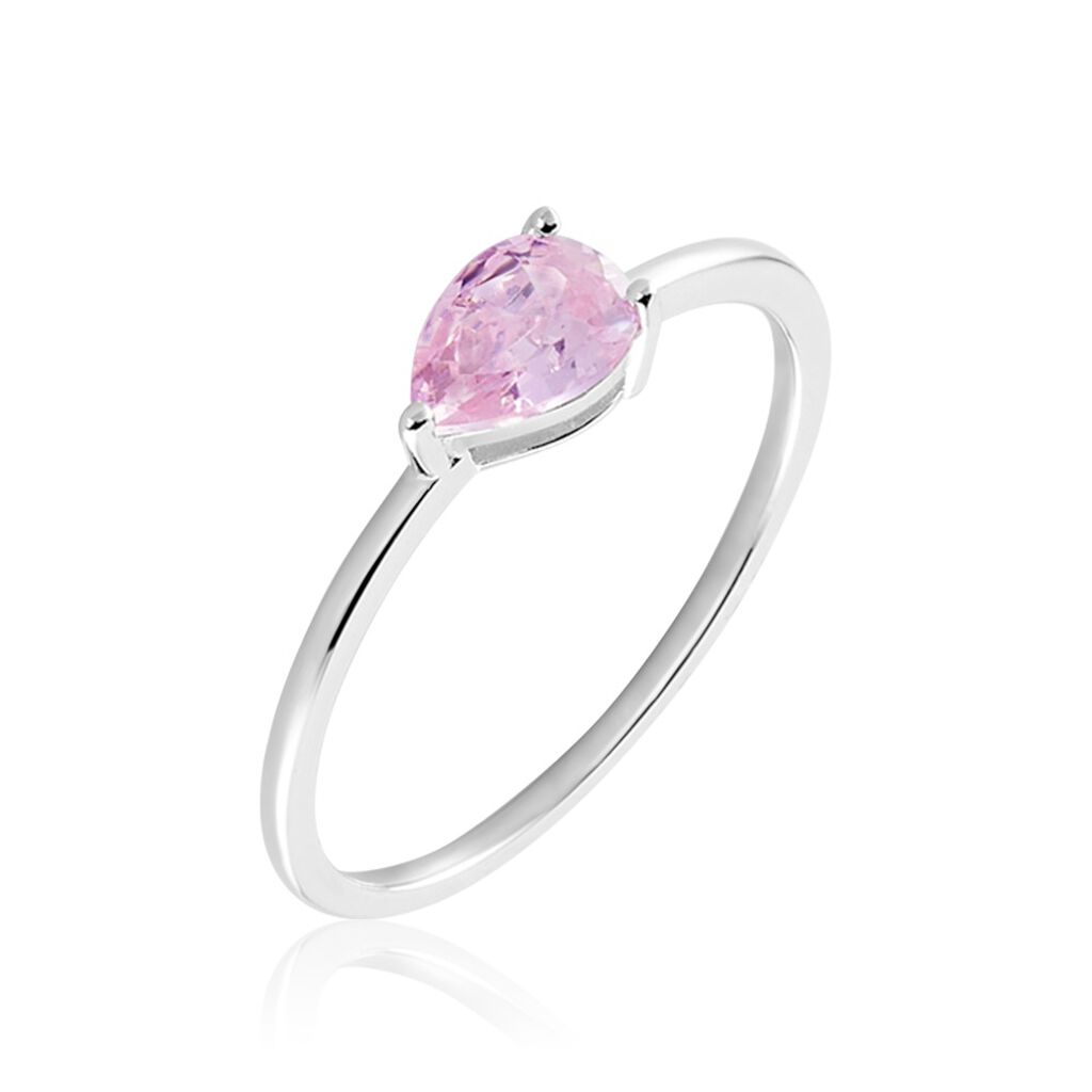Bague Solitaire Cheick Argent Oxyde De Zirconium