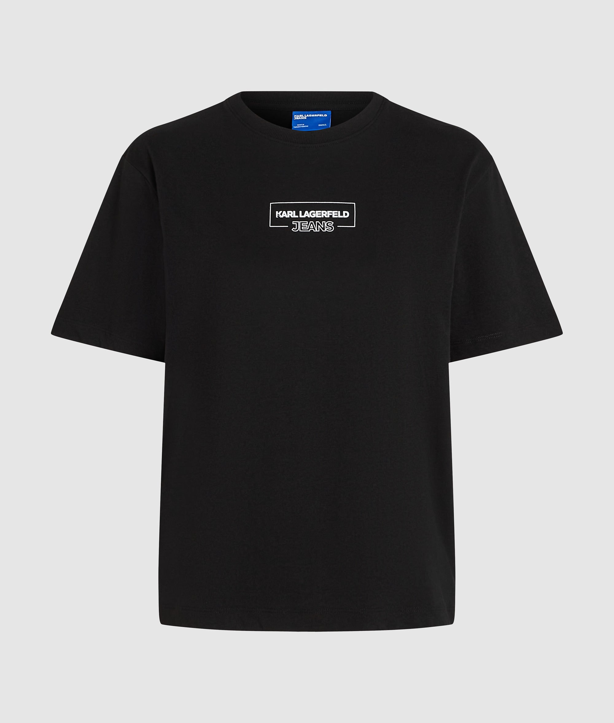 T-shirt met contourlogo