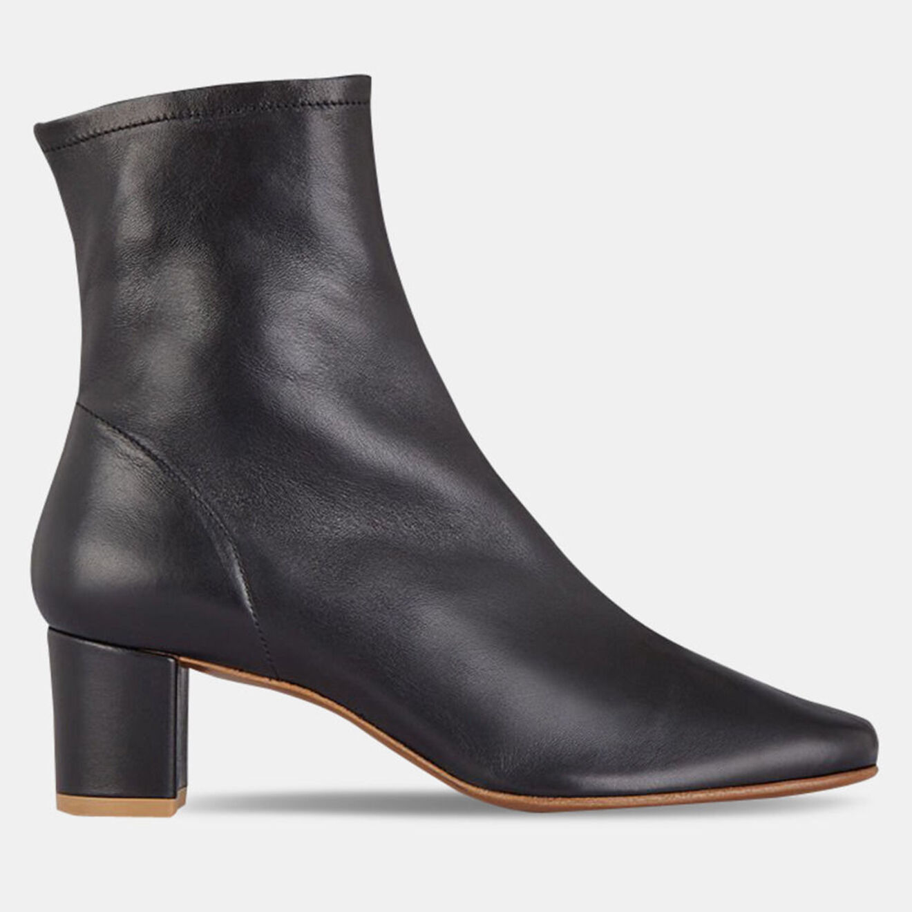 By Far Bottines en Cuir Didi noires - Talon 6 cm