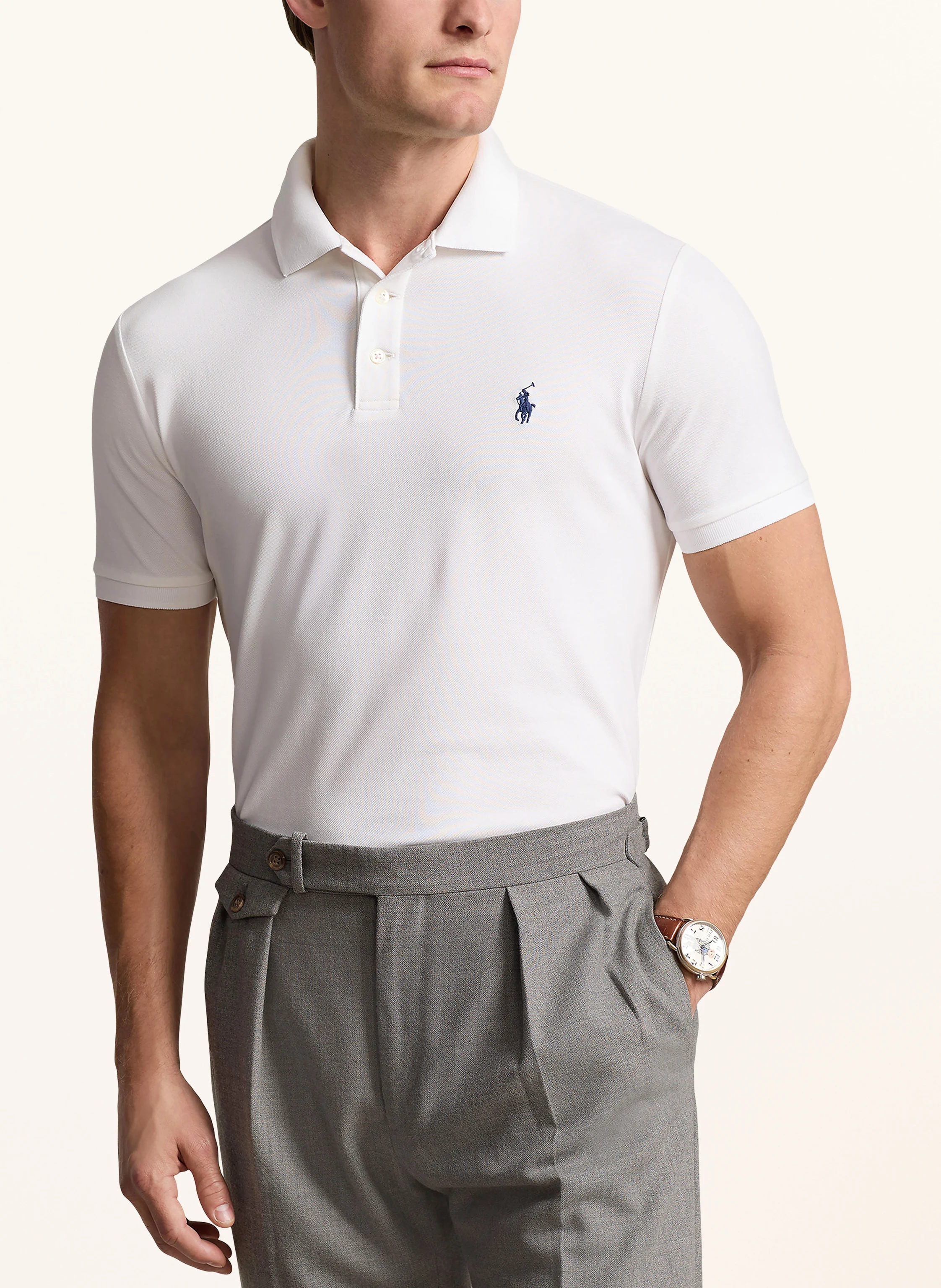 POLO RALPH LAUREN Piqué-Poloshirt Custom Slim Fit