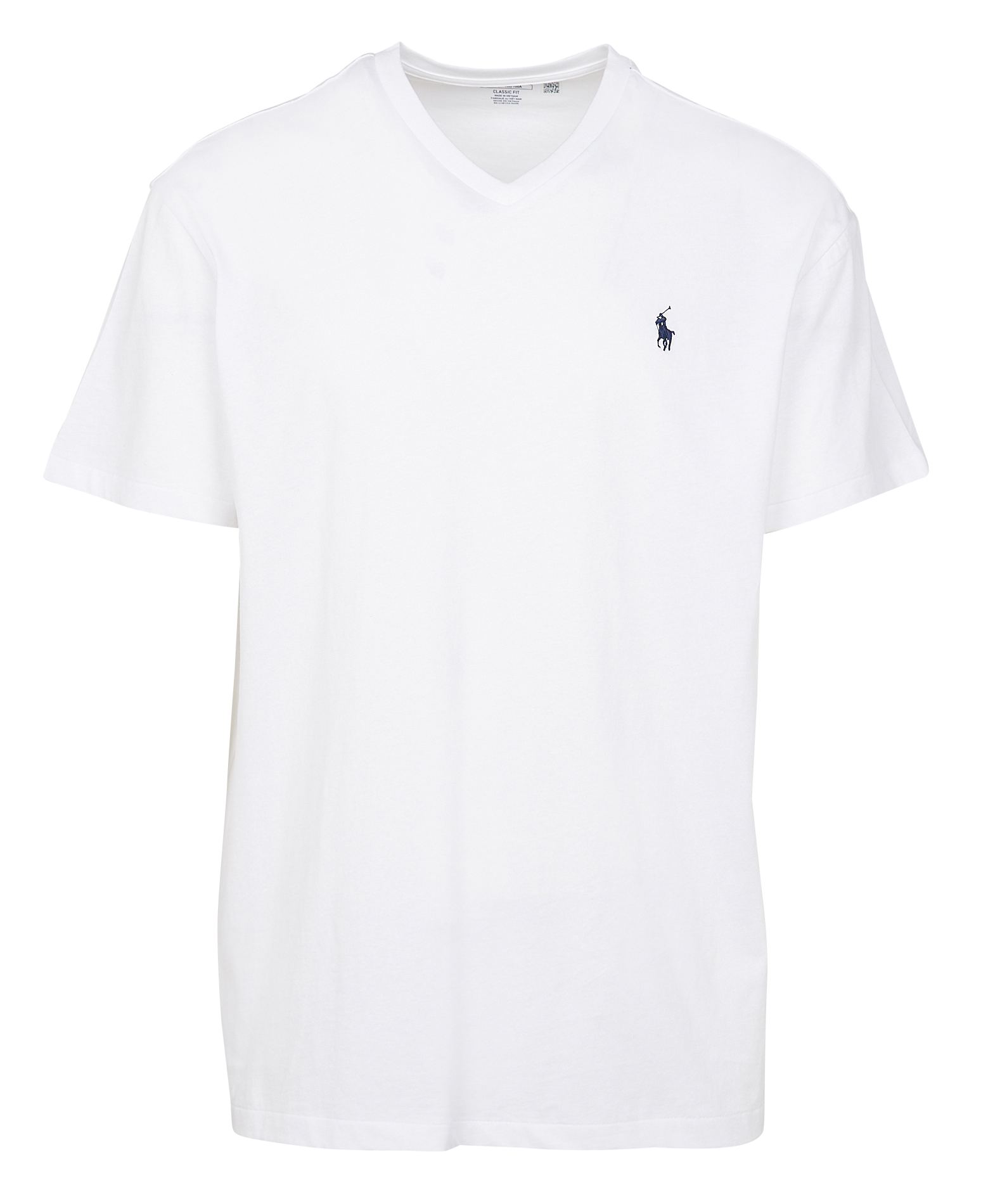 Tee-shirt col v en coton | Blanc