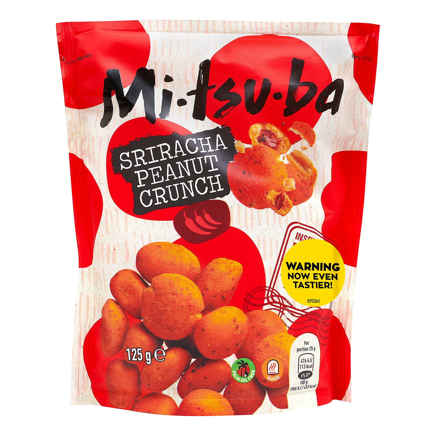 Mitsuba Sriracha Peanut Crunch 125g, 6er Pack