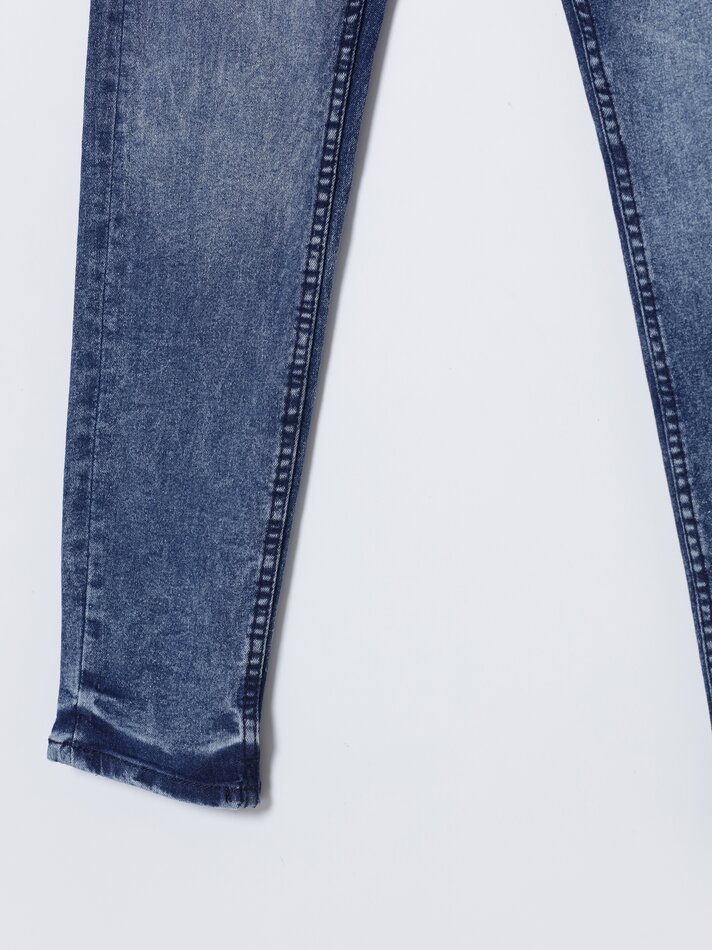 Calça jeans super skinny - Lavagem azul clara