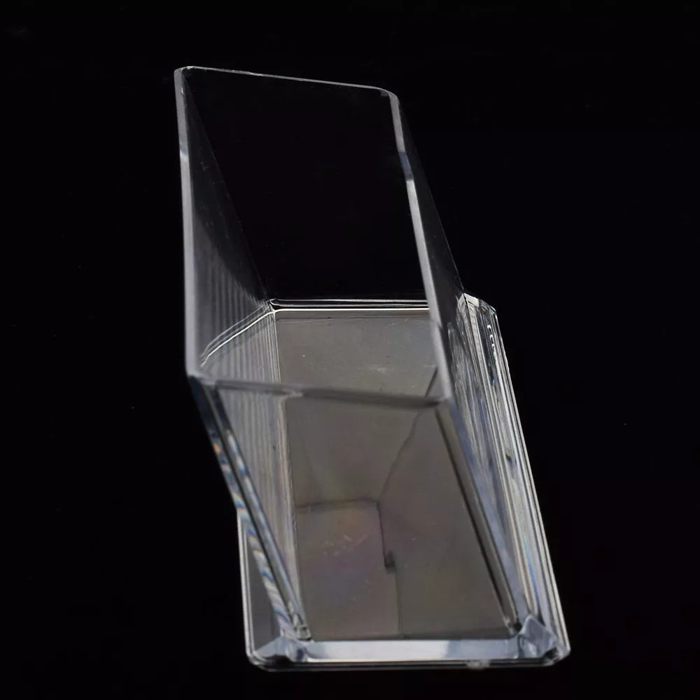 (10x5cm) Acryl Visitenkarten Halter Business Card Büro Ständer - Transparent