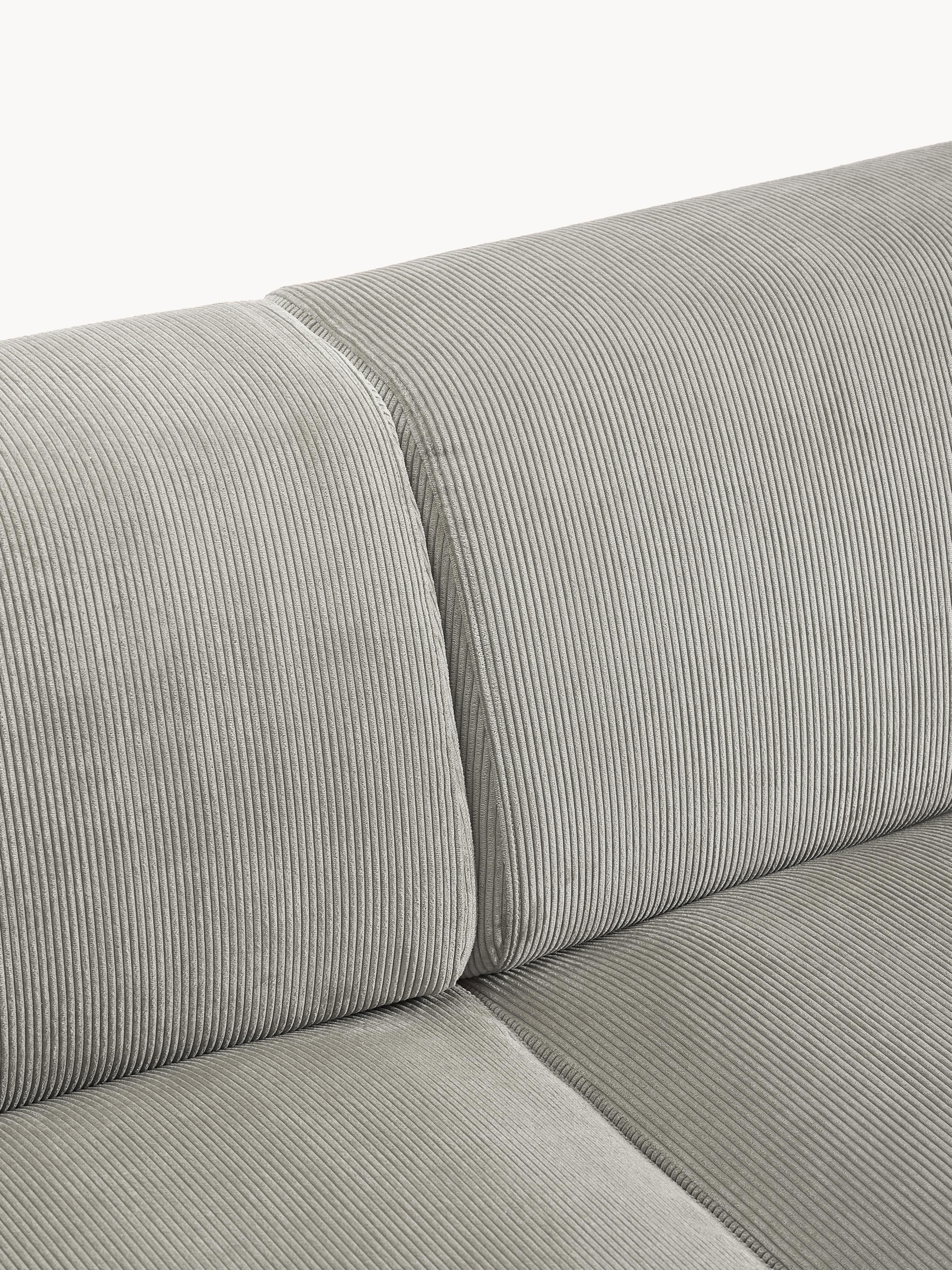 Corduroy hoekbank Melva (4-zits)