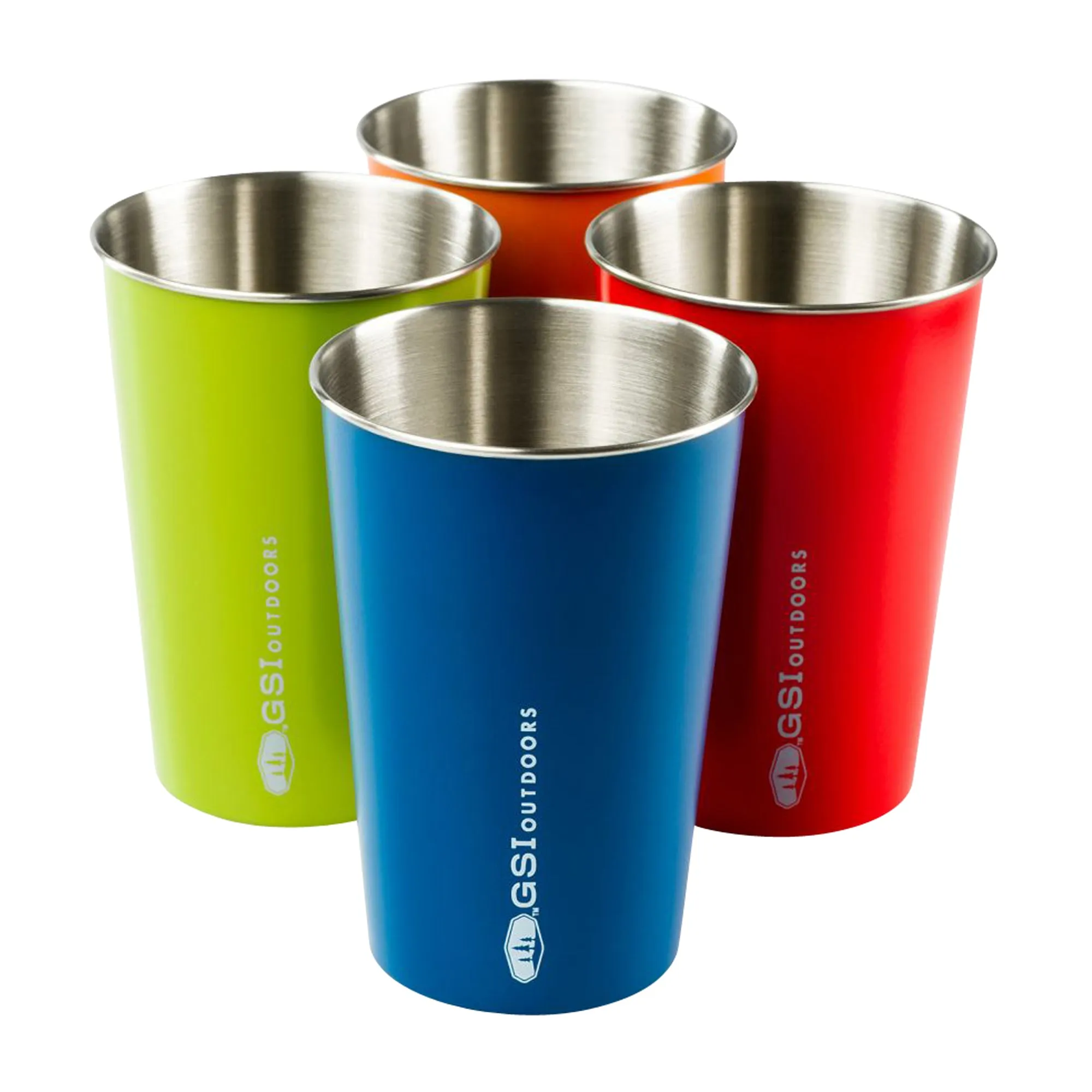 GSI Outdoors -  GSI Outdoors Trinkbecher Set Glacier Stainless Pint mehrfarbig