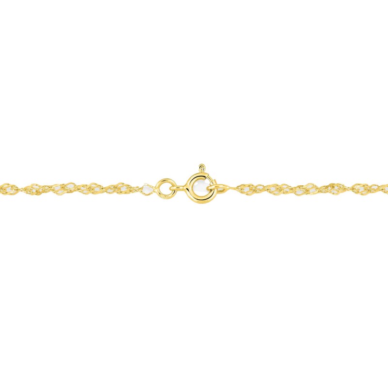 Chaîne femme 45 cm - Maille Singapour - Or 18 Carats - Largeur 1.9 mm