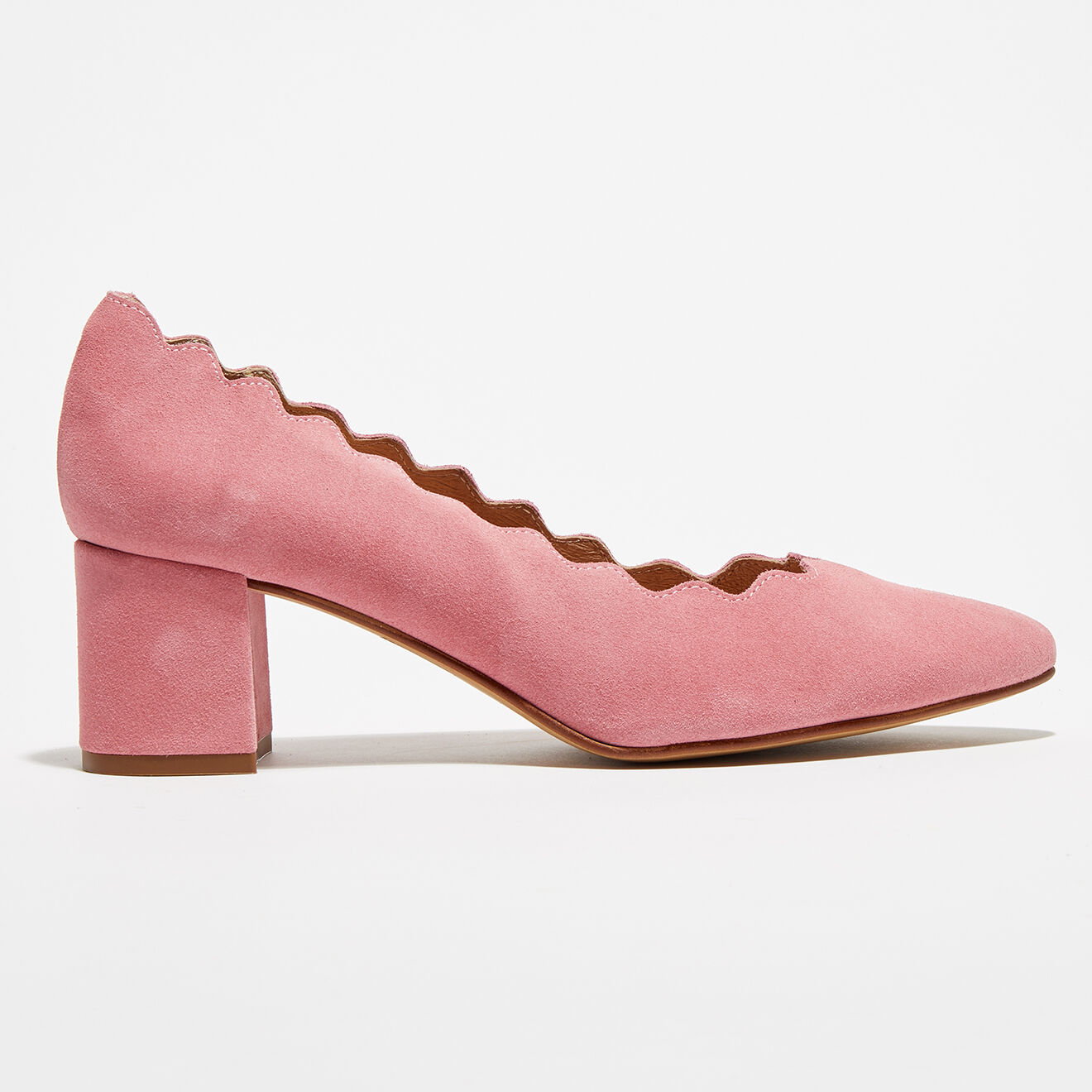 Apologie Trotters en Velours de Cuir Ariana roses