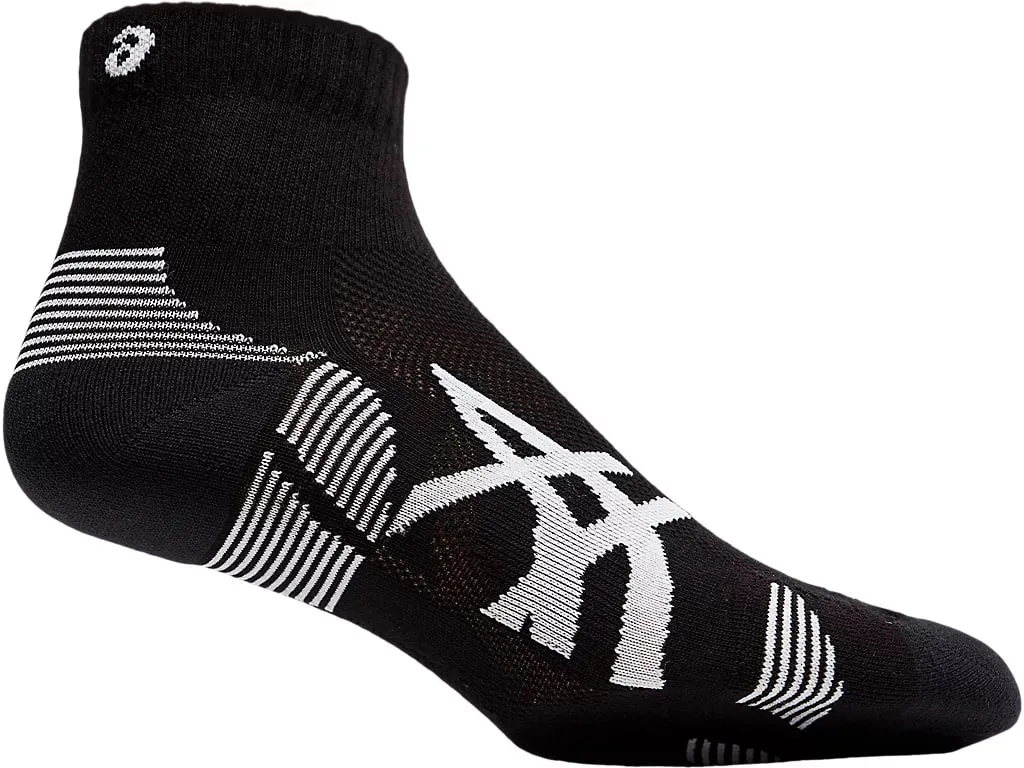 Asics 2-pack Cushion Run Quarter Sock Performance Black/Performance Black