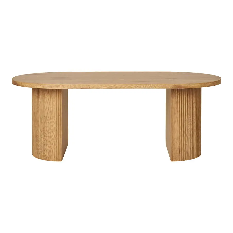 Salontafel Ovaal - Naturel - 60x120x45cm - Boavista