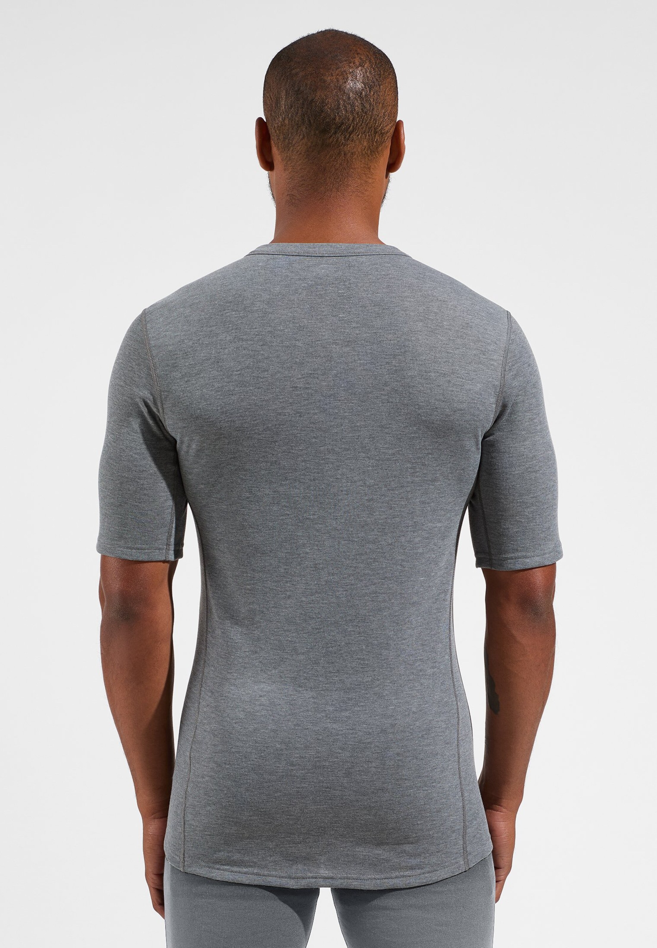 Active Warm Base Layer T-shirt in odlo steel grey melange