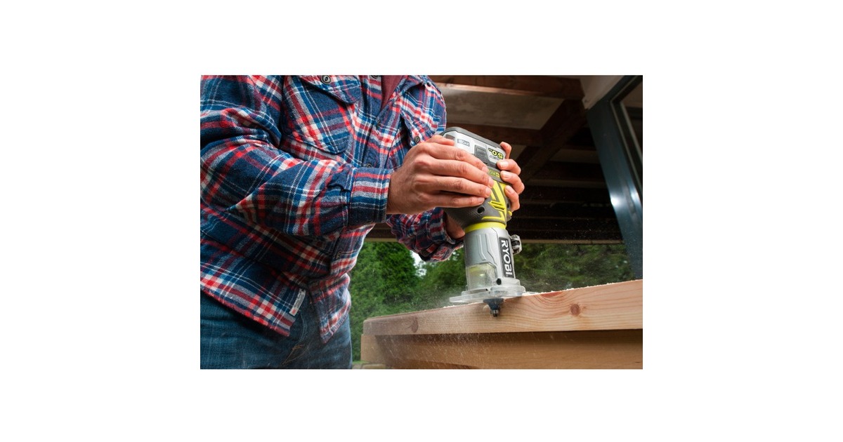 RyobiR18TR-0 freesmachine  (Groen/zwart, Accu niet inbegrepen)