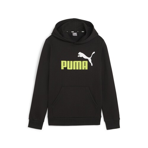 Puma - ESS+ 2 COL BIG LOGO HOODIE FL B - Noir