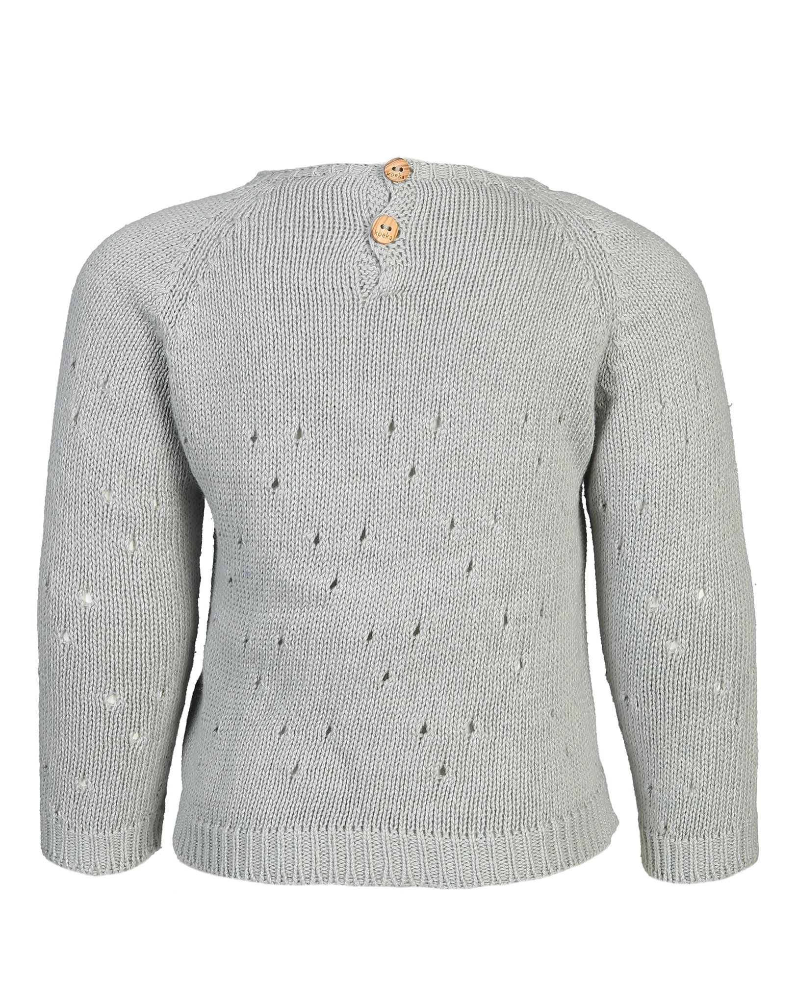 Baby-Strickpullover AJOUR DINAN in grey wave