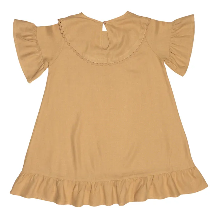 Baje Studio Robe Susan Lin Volants  | Rose pêche