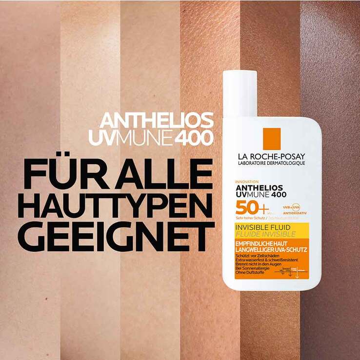 La Roche Posay Anthelios Invisible Fluid UVMune 400 LSF50+, 2x50 ml