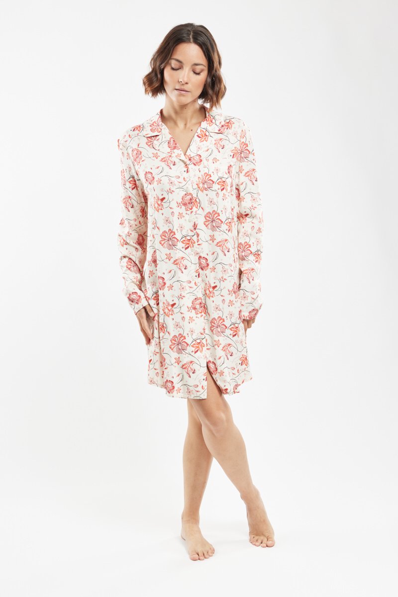 Chemise de nuit imprimé floral