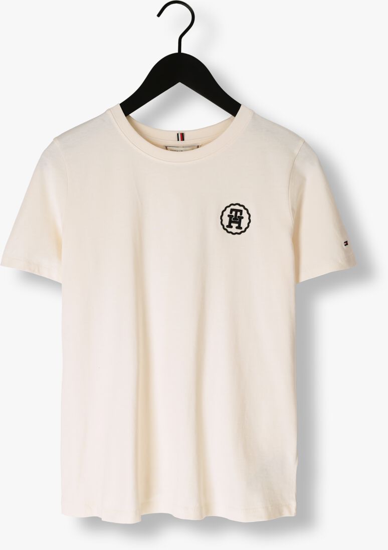 TOMMY HILFIGER creme tommy hilfiger t-shirt smd mdrn reg emb c-nk ss