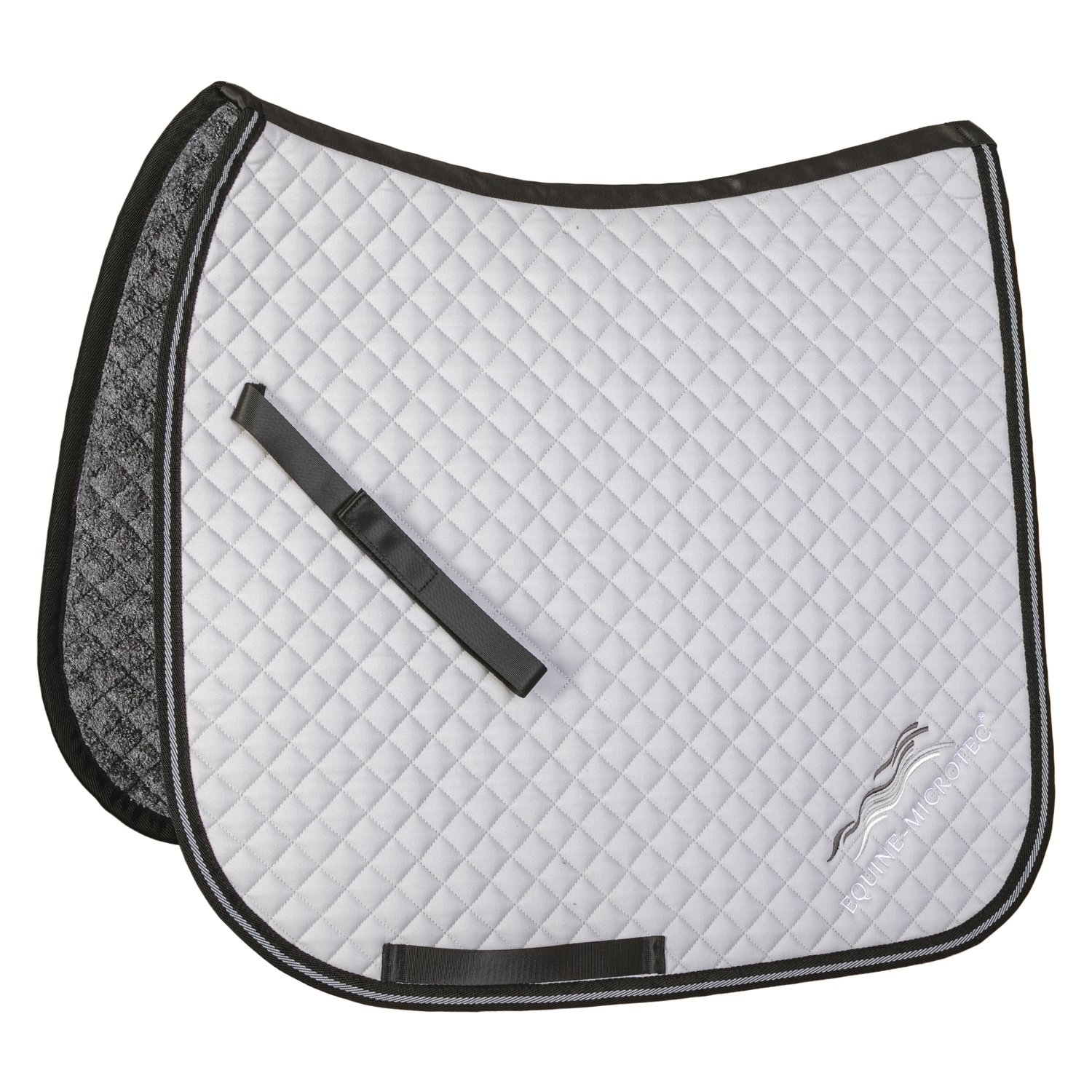 EQUINE-MICROTEC Baumwoll Twill Schabracke - silver/grey - Warmblut/Vielseitigkeit