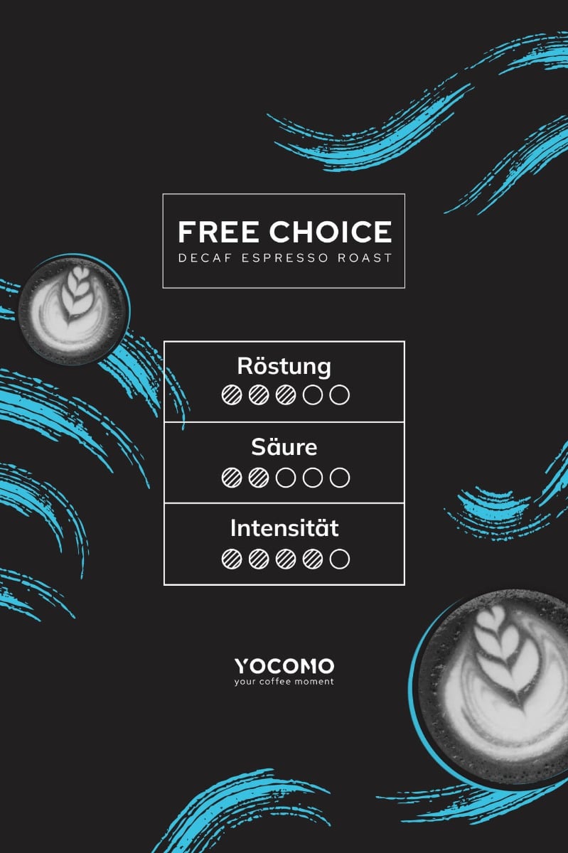 YOCOMO Free Choice Decaf Espresso Roast Vorteilspaket 3kg