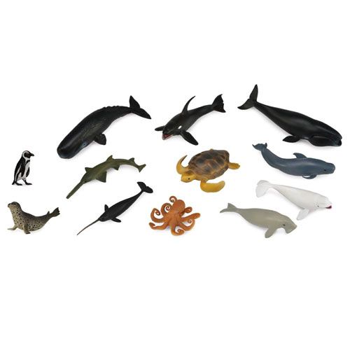 Collecta set b mini zeedieren 7-3 cm (12st)