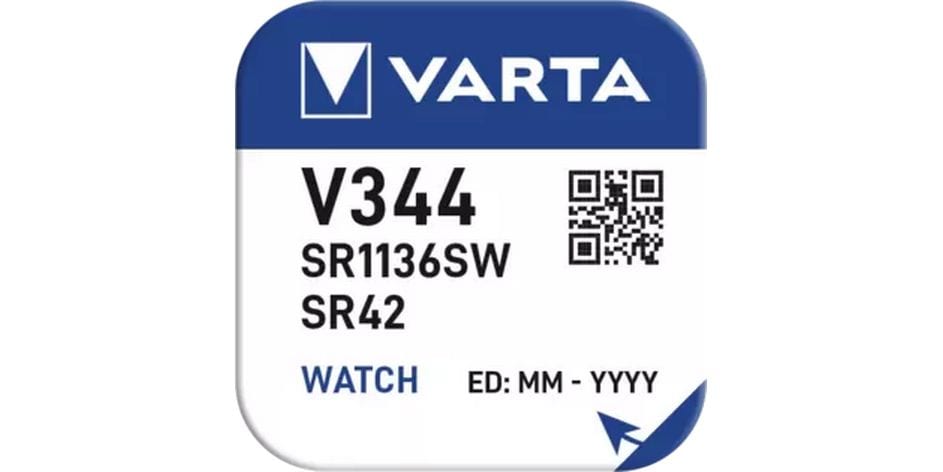 Varta Knopfzelle V344 , 10 Stück Silberoxid-Primär-Knopfzelle, 10 Stück