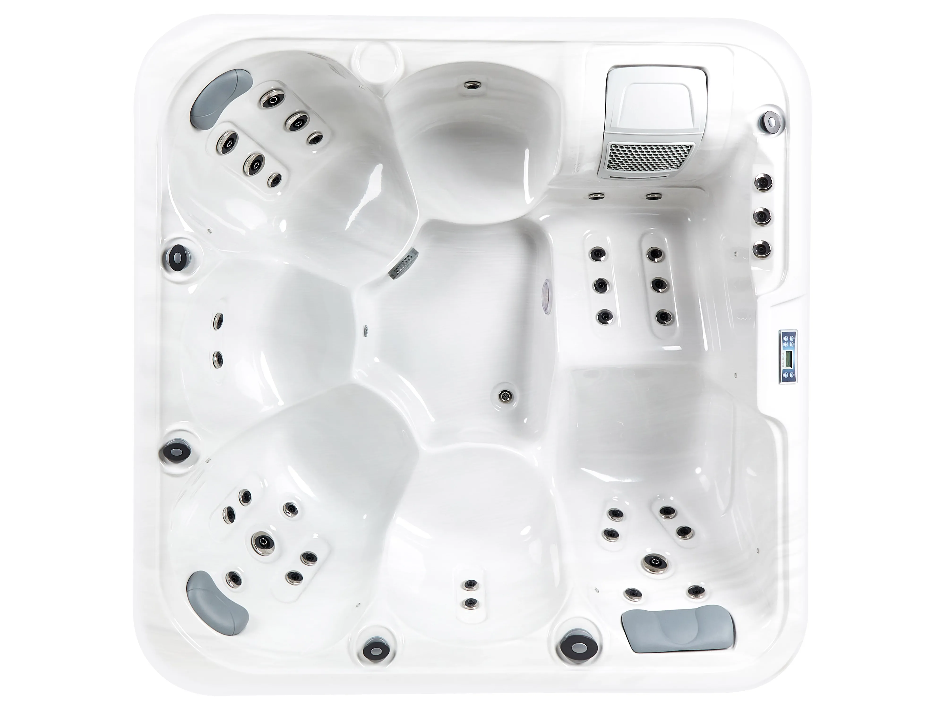 Buiten hottub met LED CALIMA Wit
