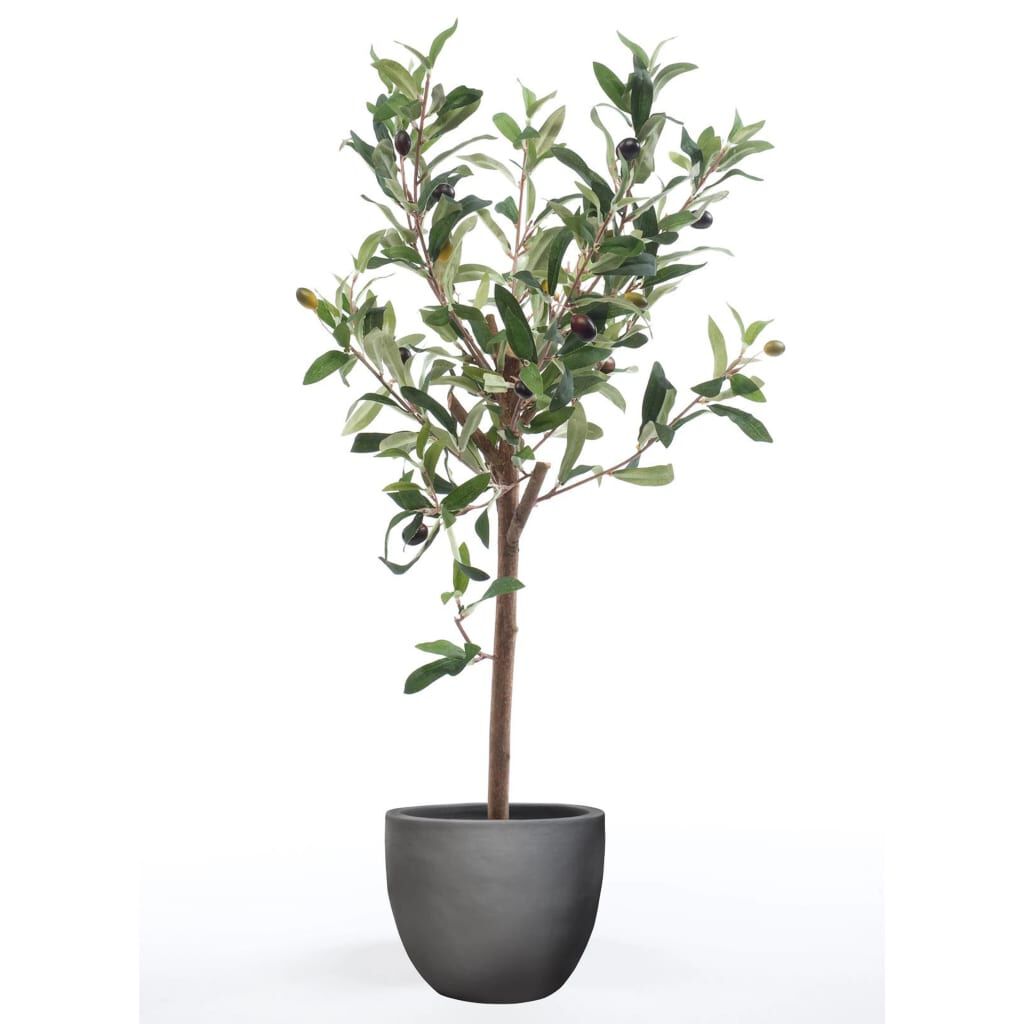 Smaragdgroene kunstmatige miniatuur olijfboom, 65 cm
