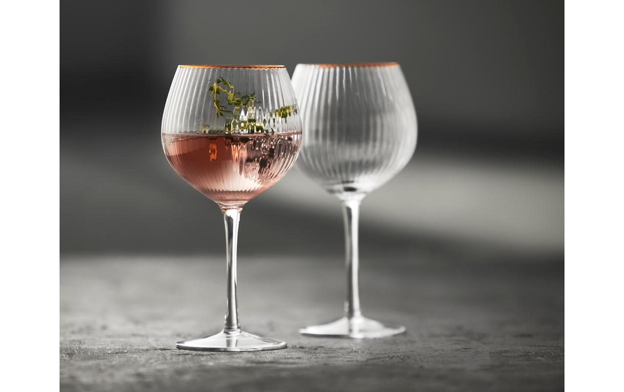 Gin Glas Palermo Gold 4 Stück, 65 clGläser mit feinem Goldrand