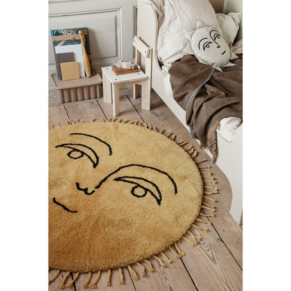 Sol Tufted Tæppe - Large Yellow | Luksusbaby