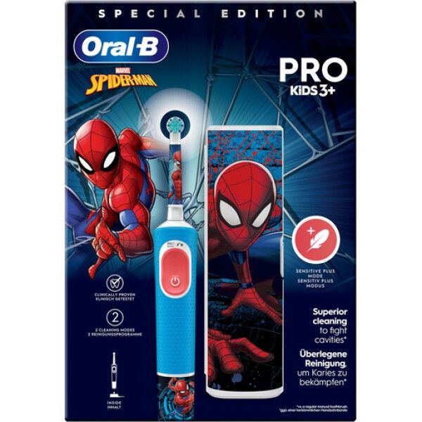 Oral-B KINDERZAHNBÖRSTE MIT REISEETUI (PRO 103 KIDS SPIDERM)