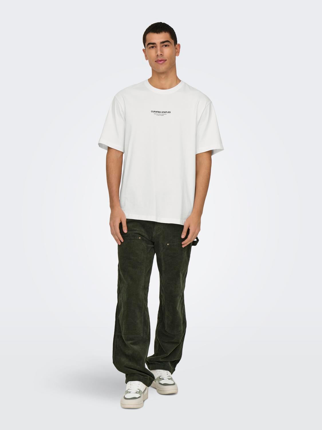 ONSCURATED T-shirt Cloud Dancer
