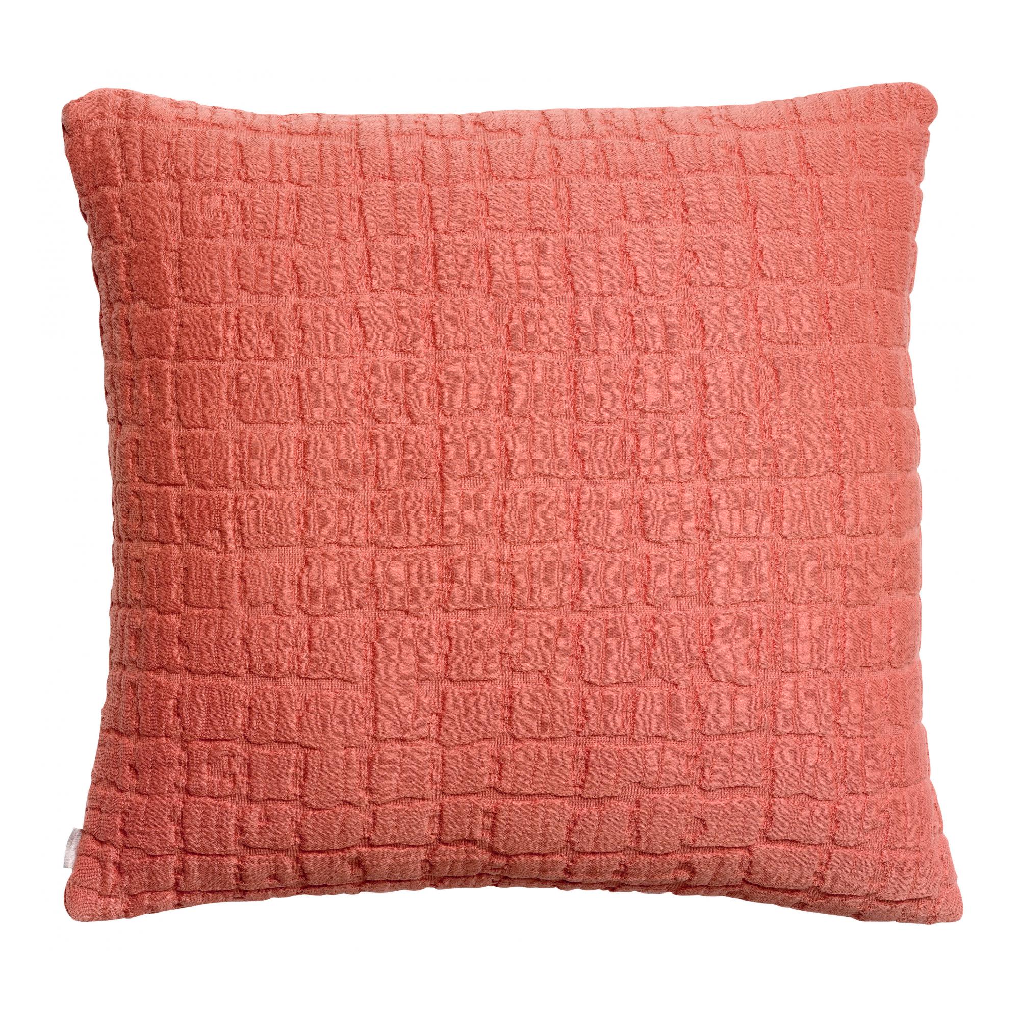 Coussin stonewash swami goyave 45 x 45 cm