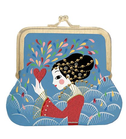 Djeco Pung - Lovely Purses - Blå m. Kvinde