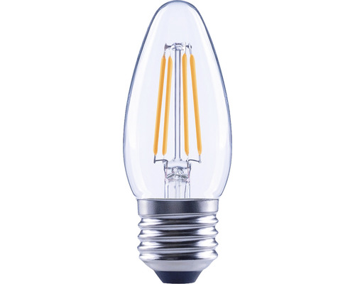 FLAIR LED kaarslamp, dimbaar, C35 E27/2,2W (25W) 250 lm 2700 K warm wit helder
