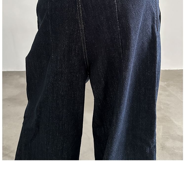 Nahagin - Mid Rise Wide Leg Jeans