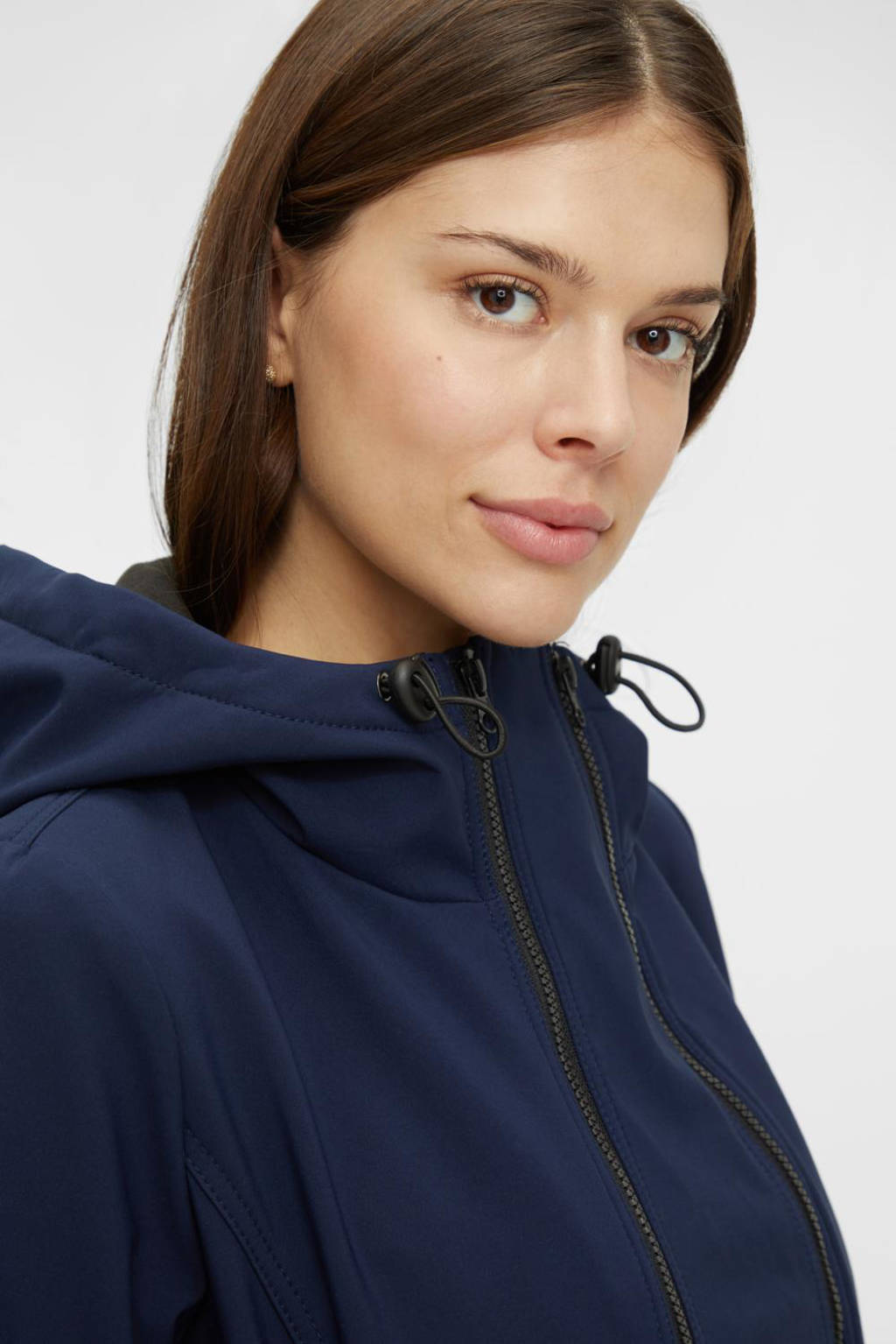 MAMALICIOUS loose fit zwanerschaps- en draagjas MLSHELLA donkerblauw