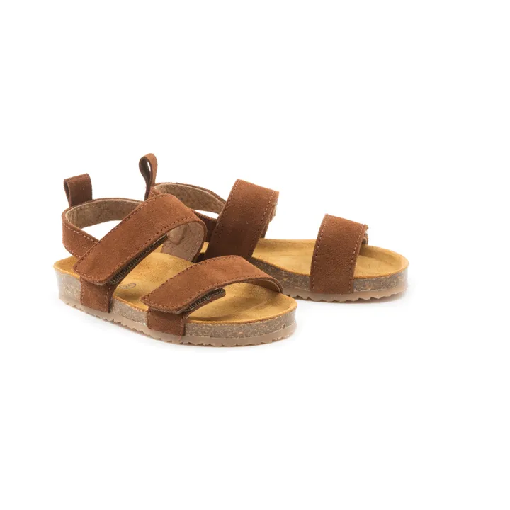 Pèpè Two Con Me - Sandales Double Scratchs | Marron
