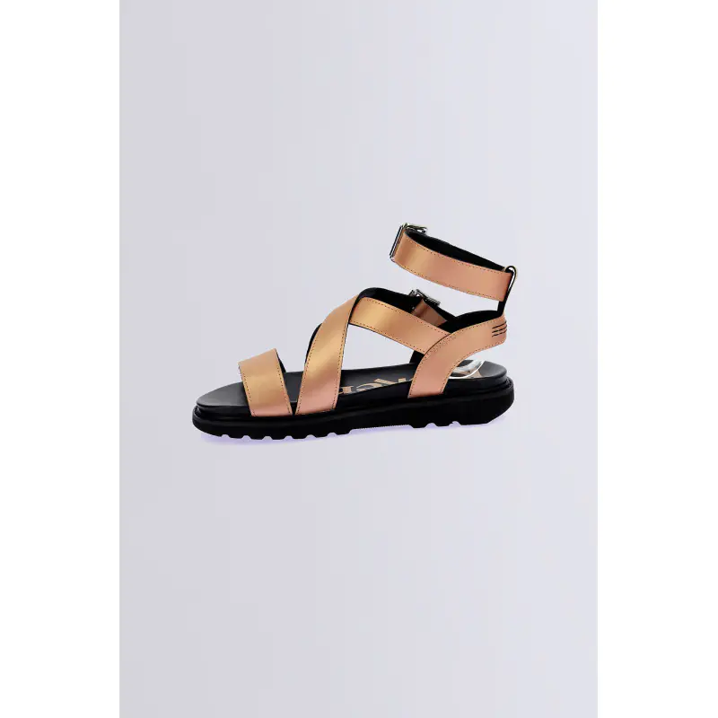 Neosunny Nude metal SANDALES Cuir Femme