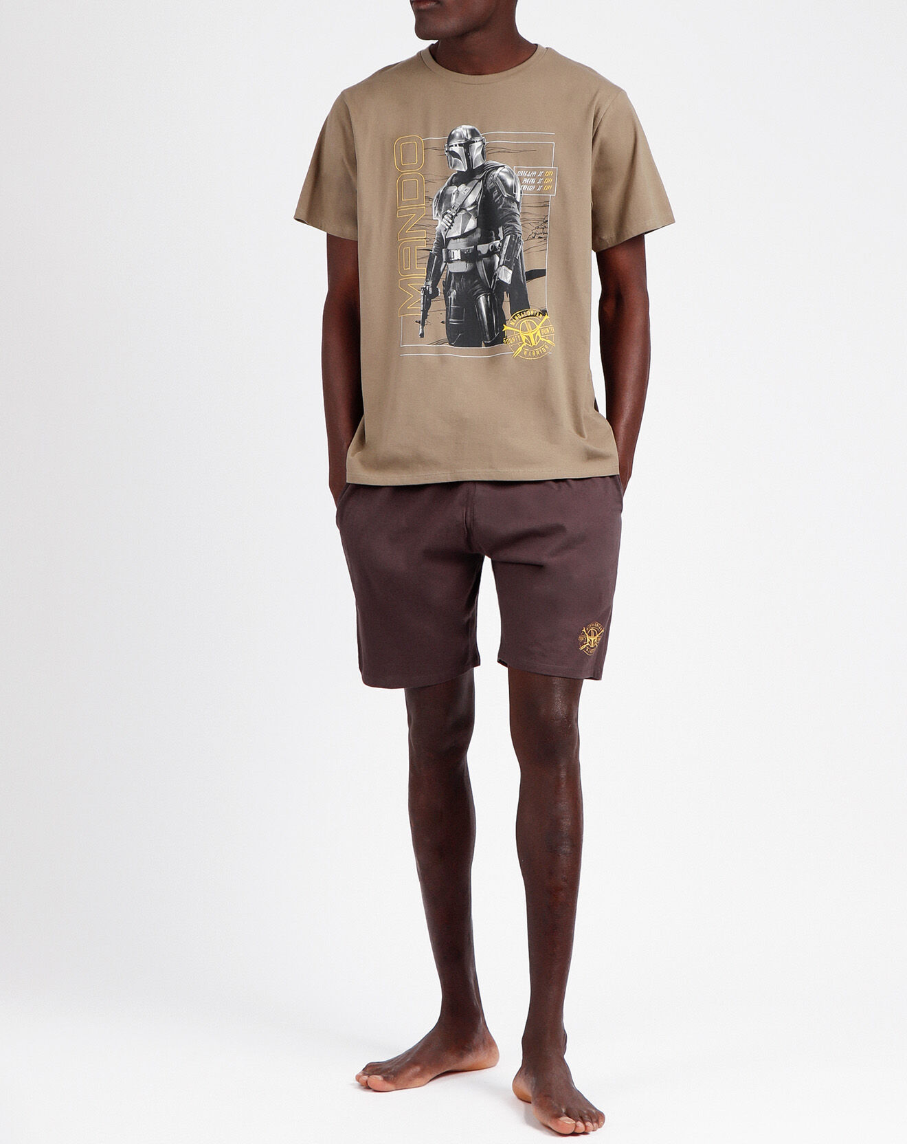 Star Wars Pyjama T-Shirt & Short Kael marron