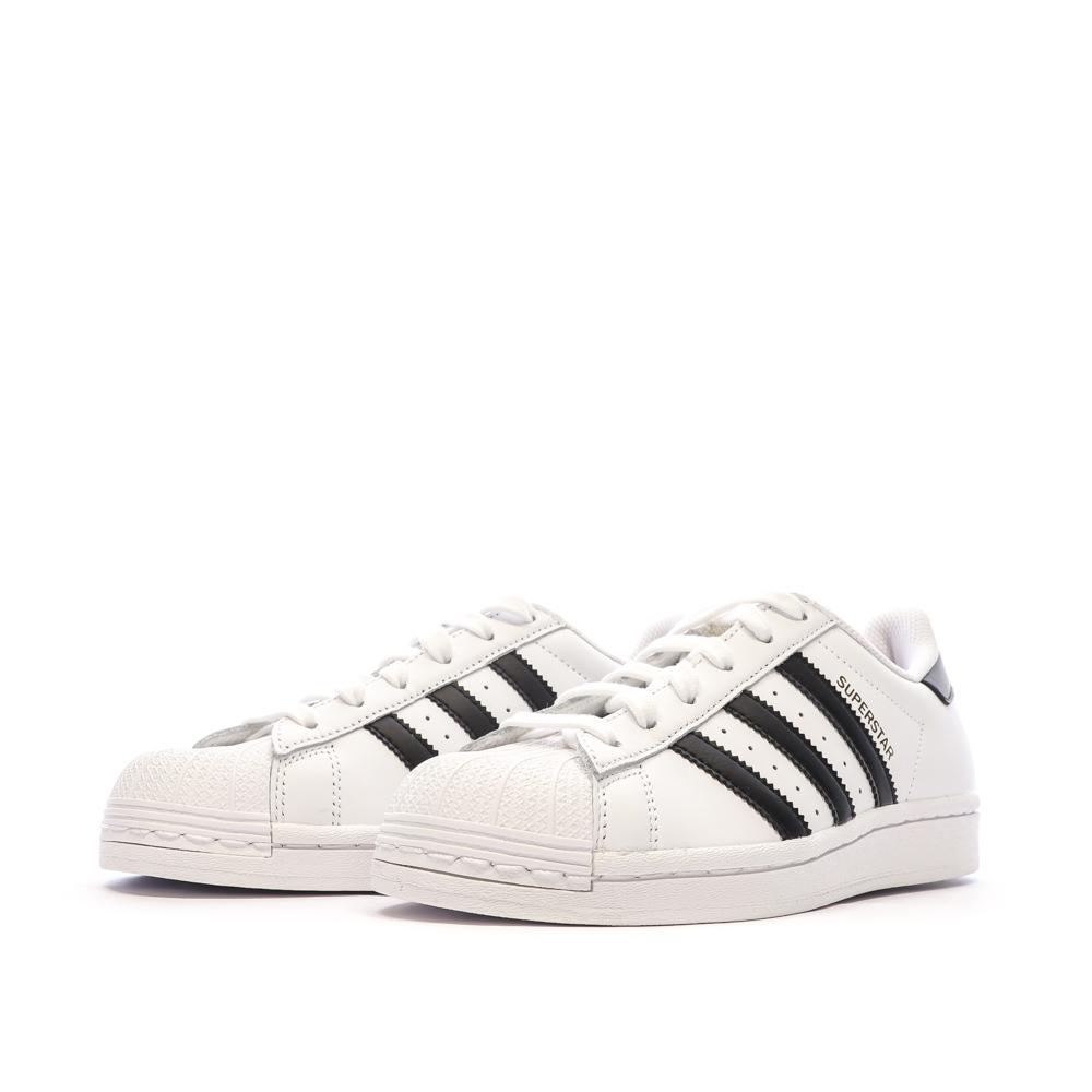 Adidas Baskets Blanches/Noires Enfant Adidas Superstar