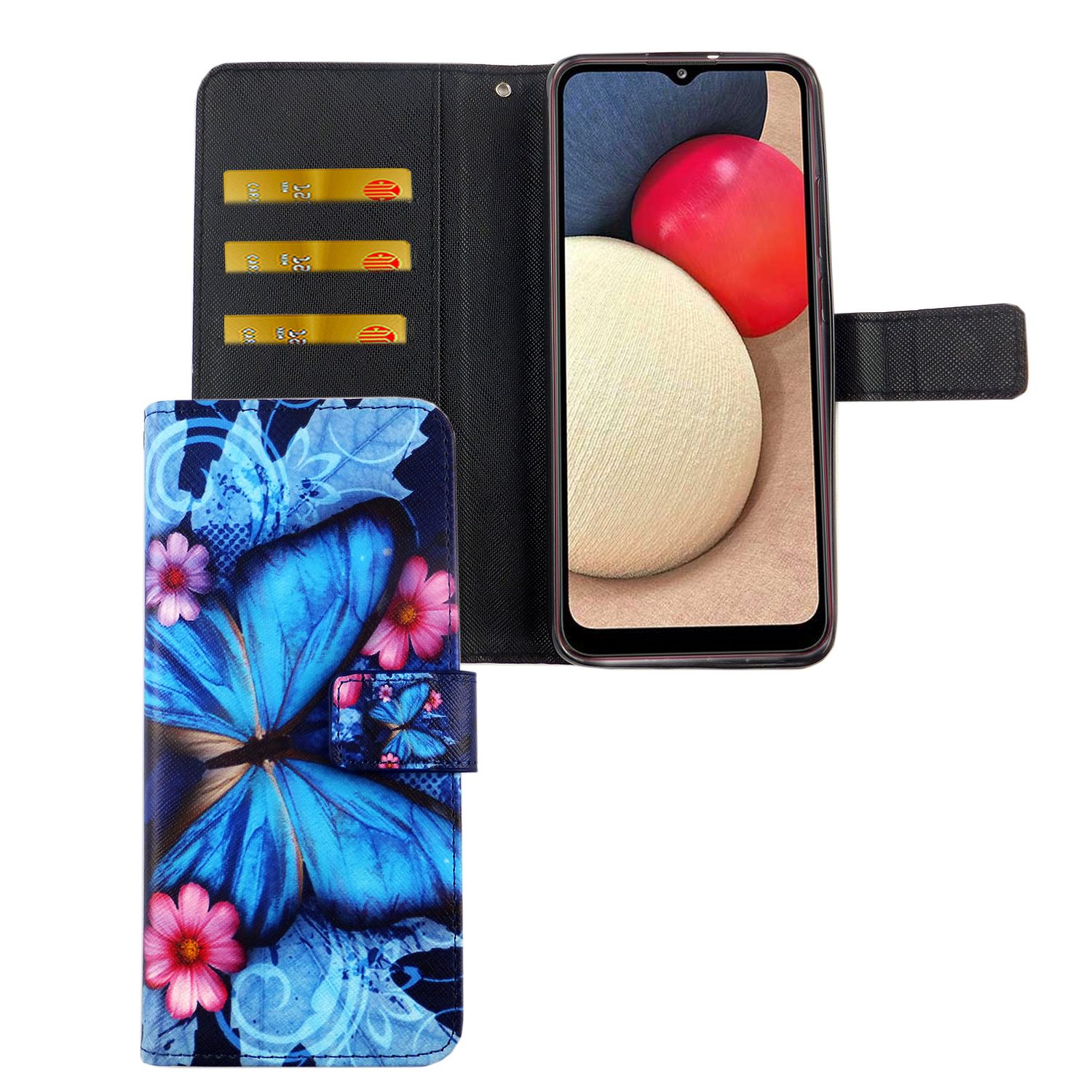 Handyhülle für Samsung Galaxy A03s Case Cover Schutztasche Schutzhülle Bookstyle