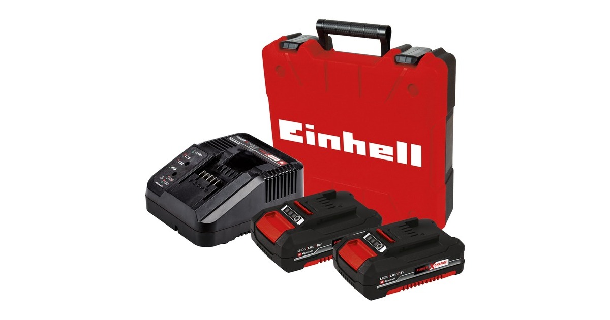 EINHELLTE-CD 18/50 Li BL schroefboor  (Zwart/rood, Koffer, snellader en 2 accu's inbegrepen)
