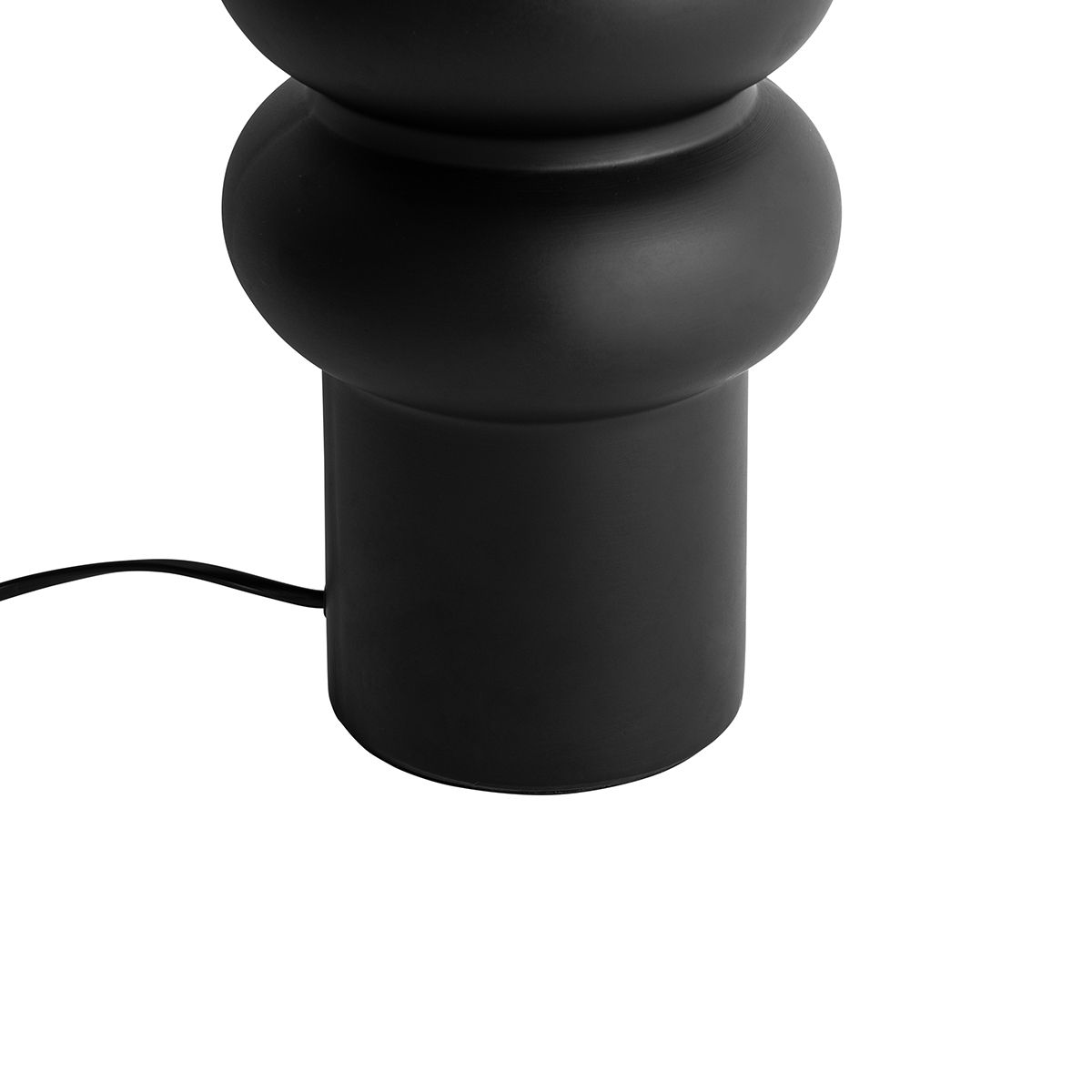 Design tafellamp zwart keramiek 17 cm zonder kap - Alisia
