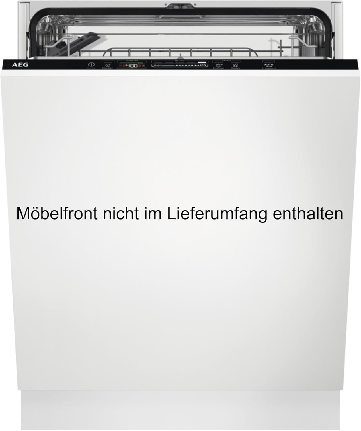 AEG FSE53617Z Vollintegrierter-Geschirrspüler/Serie 6000 mit SatelliteClean® / 60cm / AirDry - perfekte Trocknungsergebnisse/D/Besteckkorb/QuickSelect Display/Startzeitvorwahl/Wasserstopp