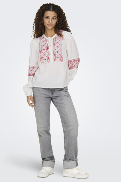 Jacqueline de Yong witte dames blouse